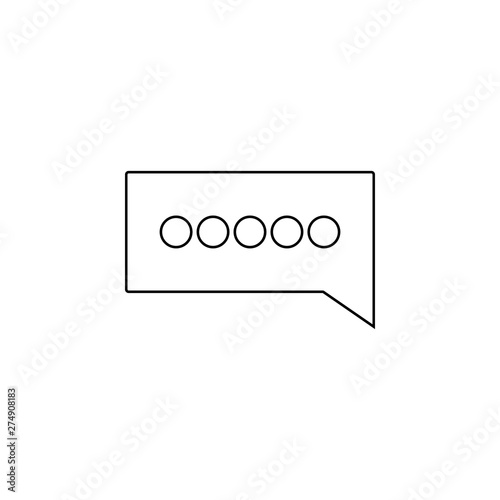 colloquial icon. Element of web for mobile concept and web apps icon. Outline, thin line icon for website design and development, app development