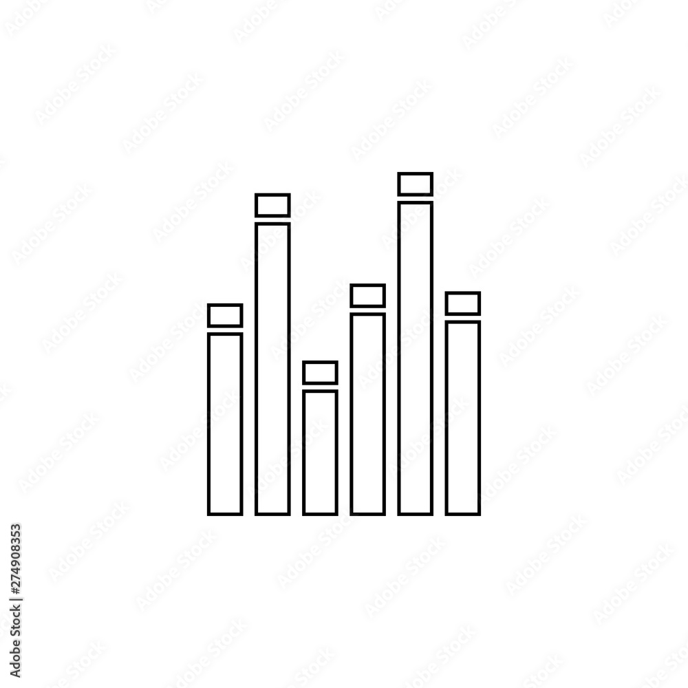 bar chart icon. Element of web for mobile concept and web apps icon. Outline, thin line icon for website design and development, app development bar chart icon. Element of web for mobile concept and web apps icon. Outline, thin line icon for website design and development, app development