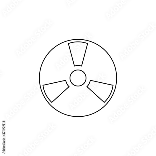 vinyl record icon. Element of web for mobile concept and web apps icon. Outline, thin line icon for website design and development, app development