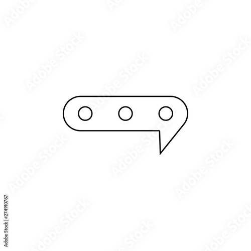 colloquial icon. Element of web for mobile concept and web apps icon. Outline, thin line icon for website design and development, app development