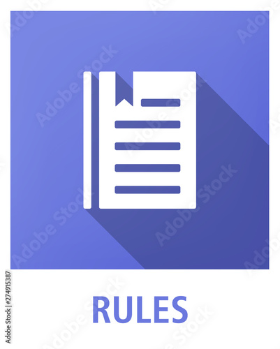 RULES ICON CONCEPT