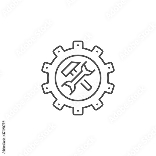 Technical support Line Icon