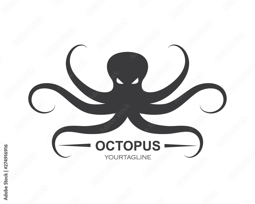 octopus icon logo vector illustration design octopus icon logo vector illustration design