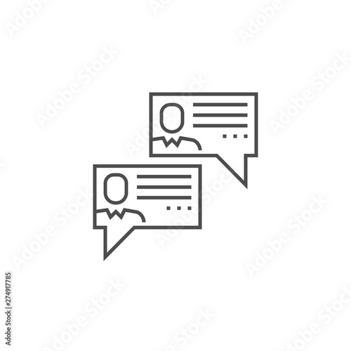 Social Chanels Line Icon