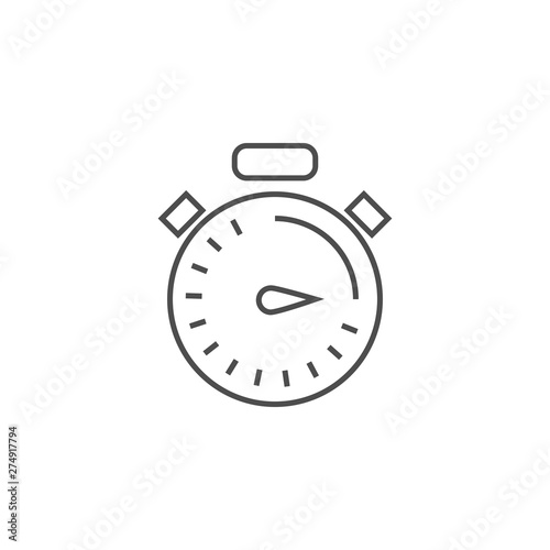 Stopwatch Line Icon