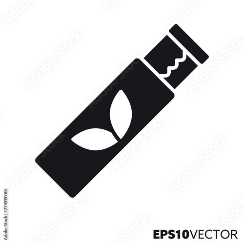 Chewing gum strips package vector glyph icon