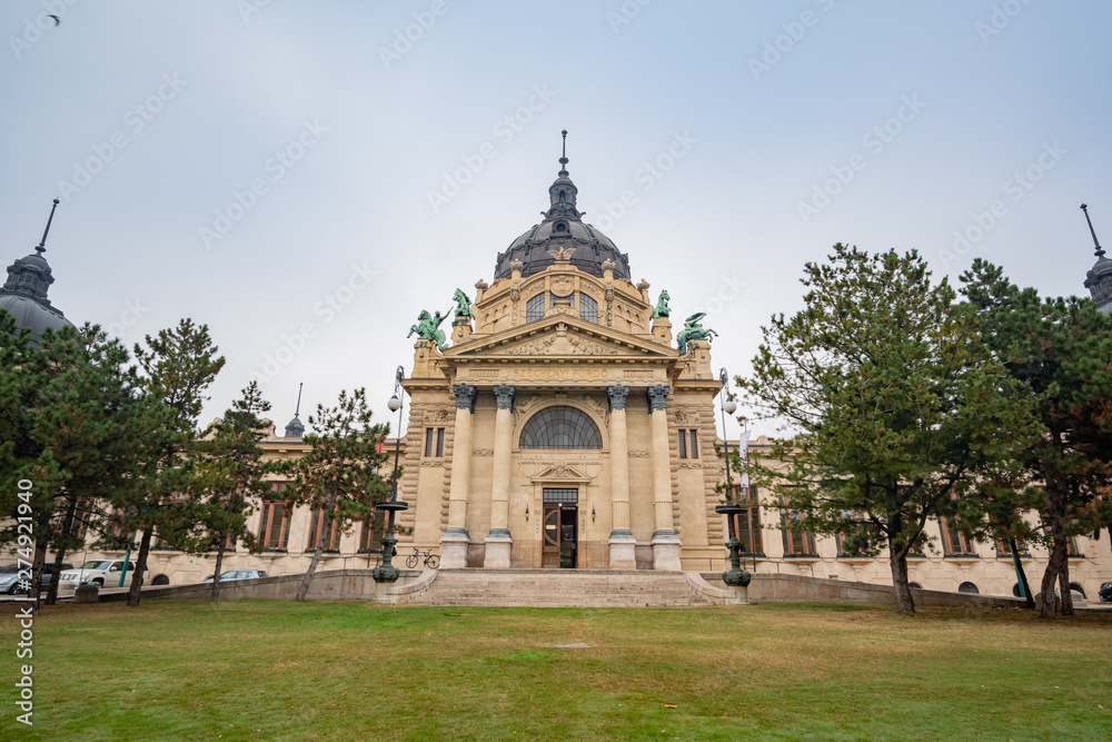 Exterior view of the Széchenyi thermal bath