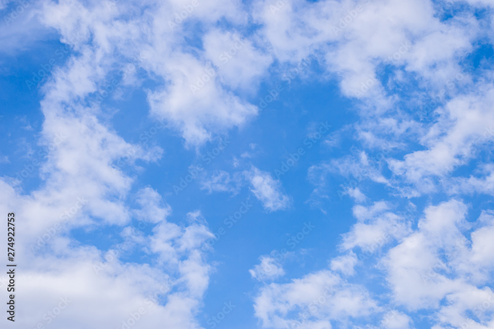 blue sky clouds background