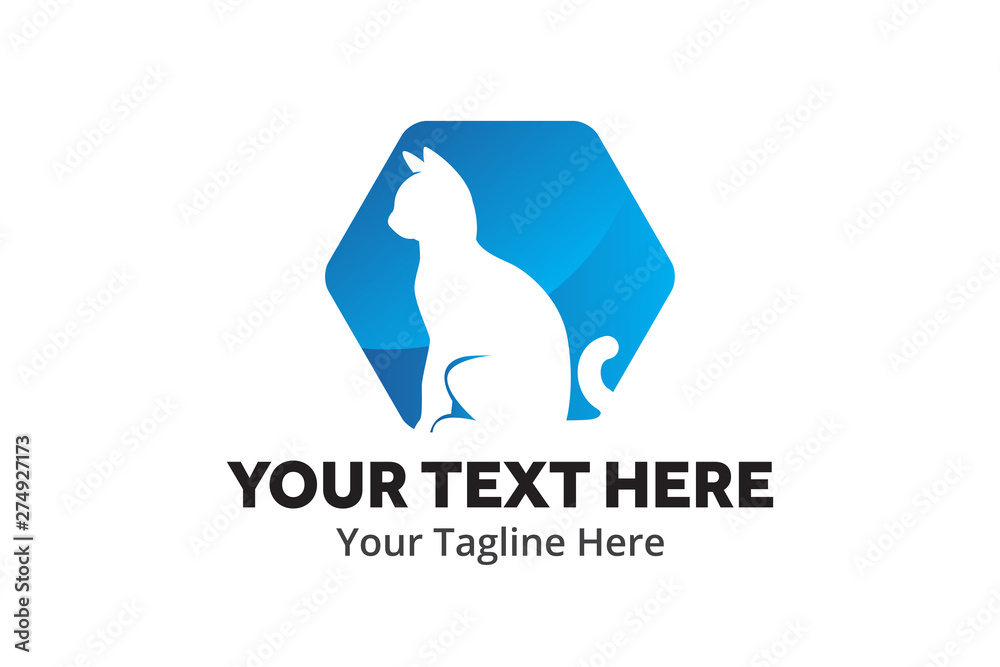 Obraz premium pet shop logo creative illustration vector of graphic , pet shop logo illustration vector , vector of pet shop logo illustration for logo identity and business