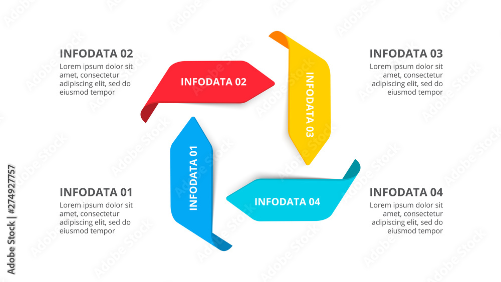 Vector cycle arrows infographic. Template for presentation with 4 options, parts, steps or processes Vector cycle arrows infographic. Template for presentation with 4 options, parts, steps or processes