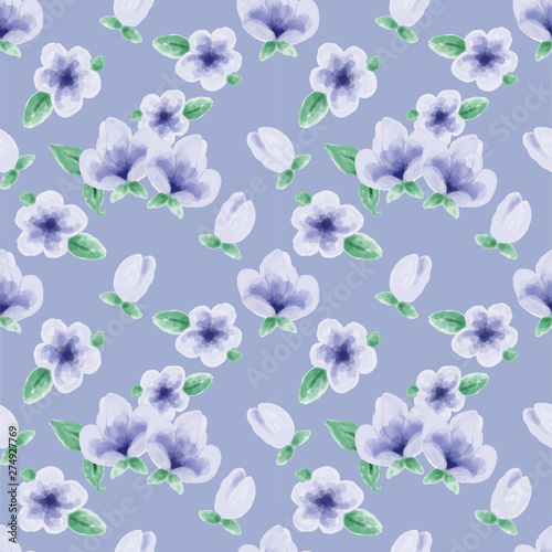 Beautiful seamless floral pattern vector