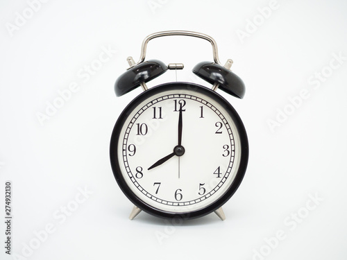 alarm clock isolated on white background