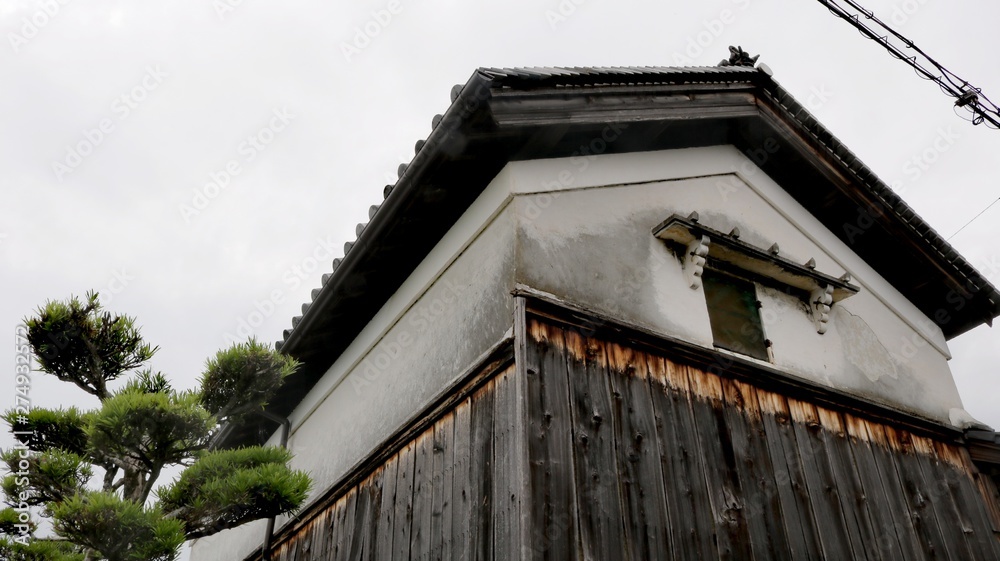 old house with roof