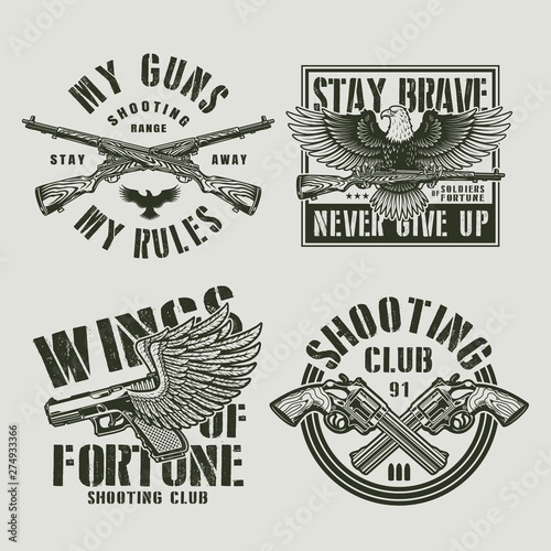 Vintage military labels