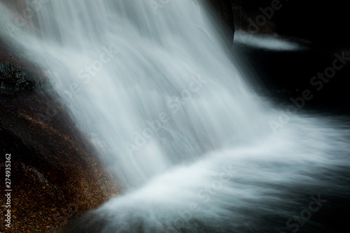 Beautiful waterfall and big rocks