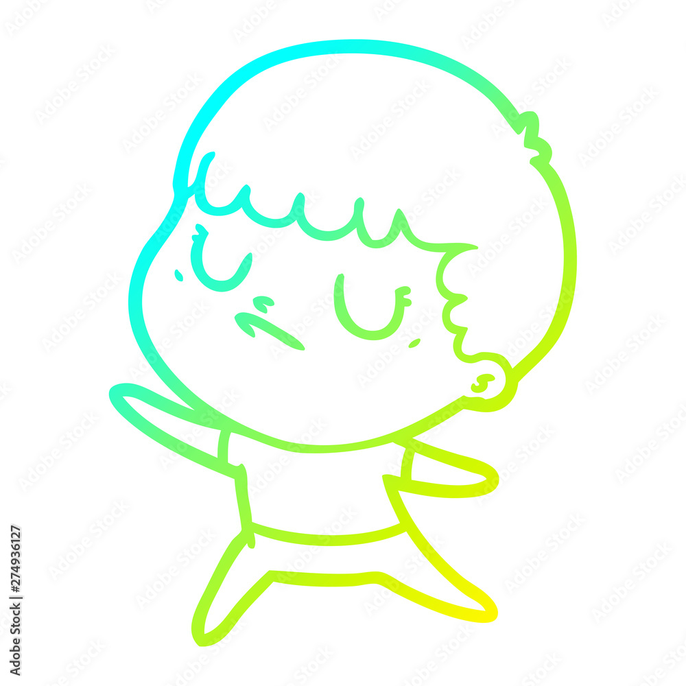 cold gradient line drawing cartoon grumpy boy cold gradient line drawing cartoon grumpy boy