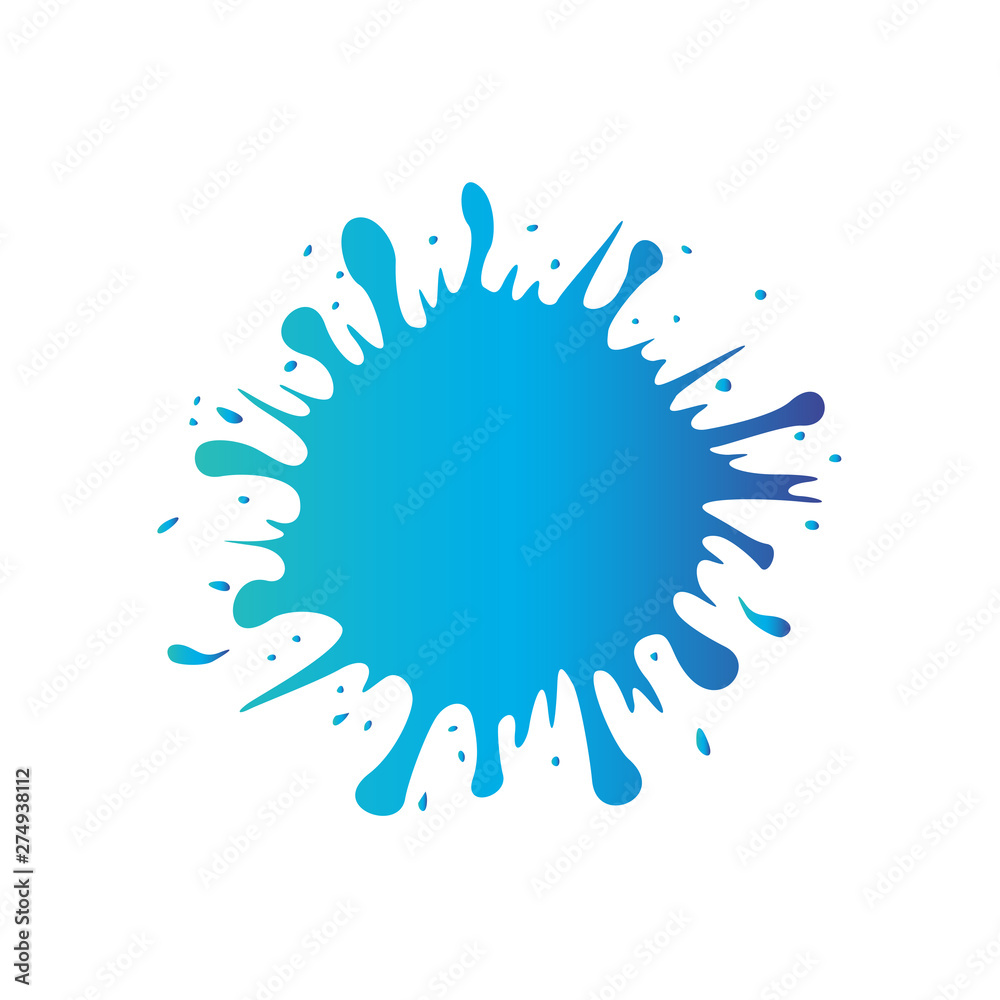 Fototapeta premium vector water splash circle