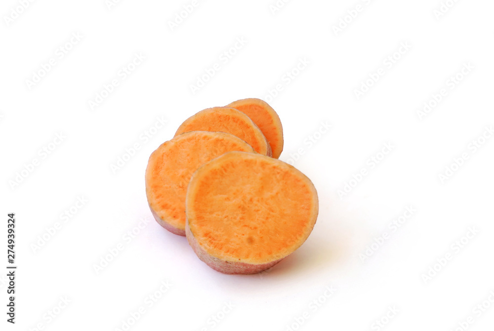 Sweet Potato on white background.(with Clipping Path). Sweet Potato on white background.(with Clipping Path).