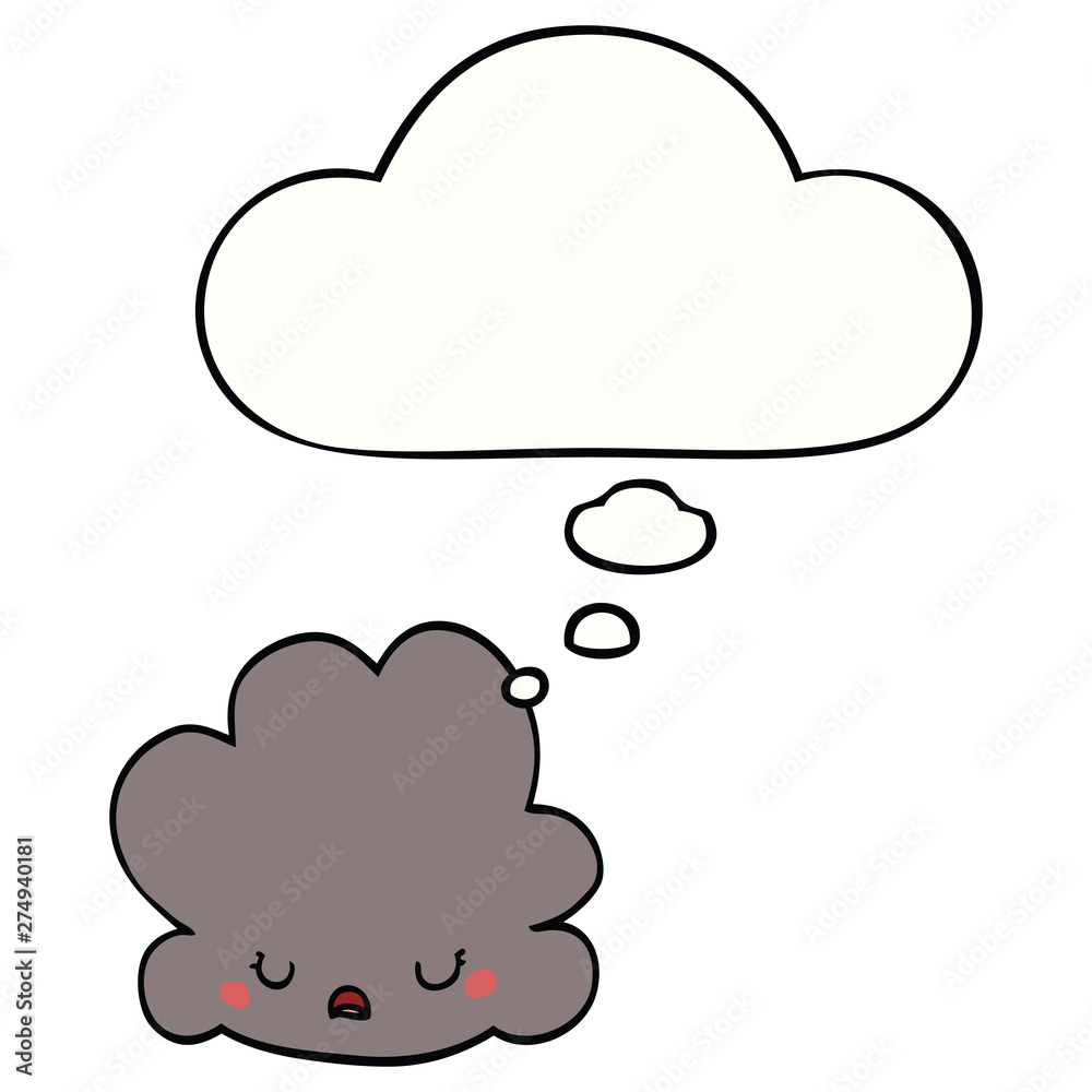 cartoon cloud and thought bubble cartoon cloud and thought bubble