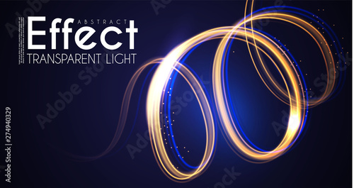 Moion Light Effect. Lens Flare. glowing Spyral. Abstract Shining Background. Trendy Magic Design.