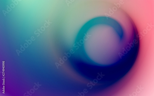 Abstract background with colorful smooth flow of colors. Beautiful blurred backdrop with amazing fluid gradient. Liquid design in trendy colors with gradual blend between shades. Vector illustration