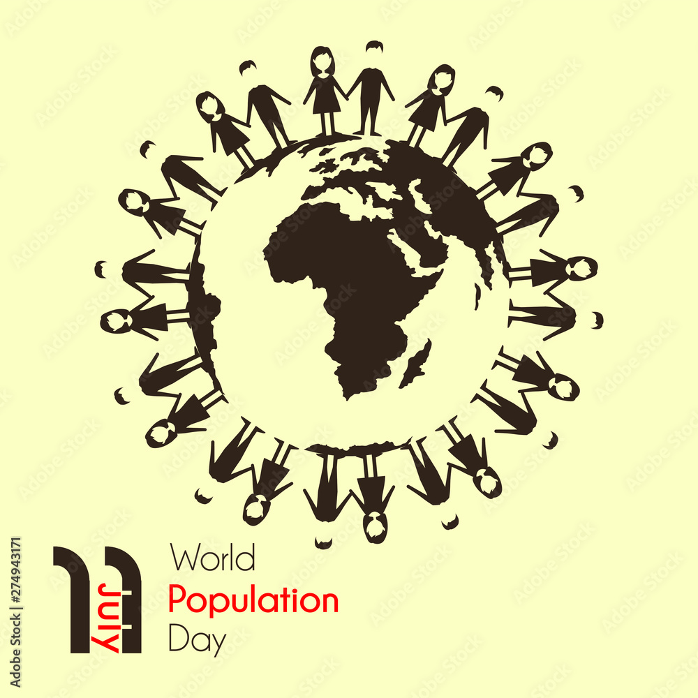 Vector Design for World Population Day on 11th July
