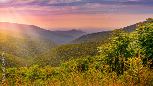 Shenandoah National Park Mountains in Virginia