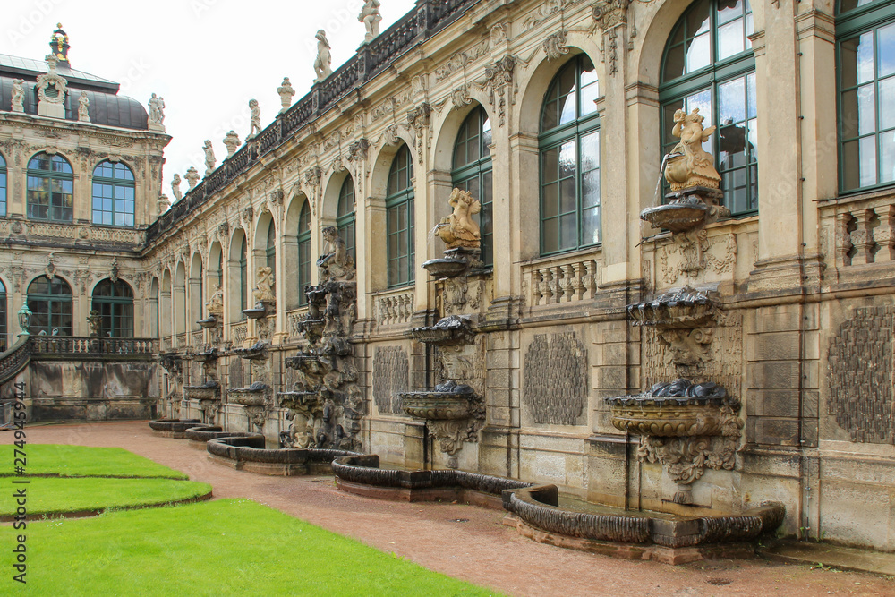 zwinger palace in German city of Dresden built in baroque style