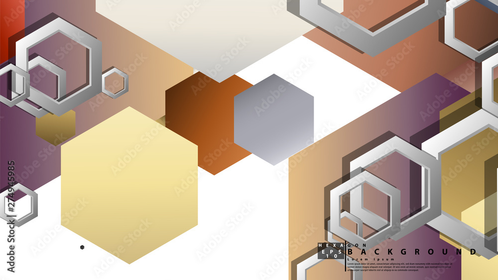Obraz premium Modern geometric abstract vector templates stone and brick color compositions. Vector illustration