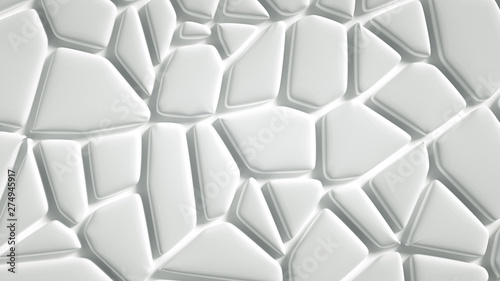 Abstract stone texture white background. 3d illustration, 3d rendering.
