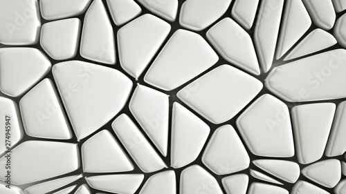 Abstract stone texture white background. 3d illustration  3d rendering.