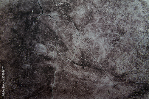 Texture old Dark gray concrete wall