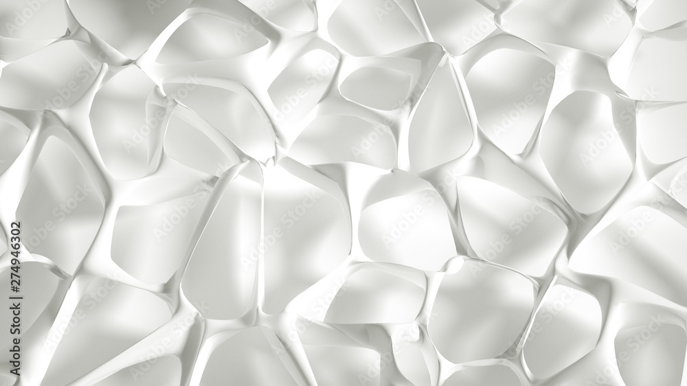 Abstract stone texture white background. 3d illustration, 3d rendering.