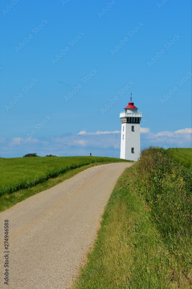 lighthouse on coast of Denmark