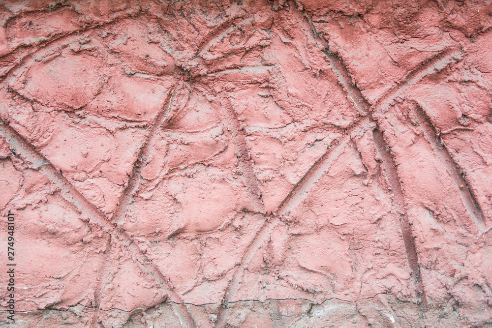 Naklejka premium background texture concrete pink old wall