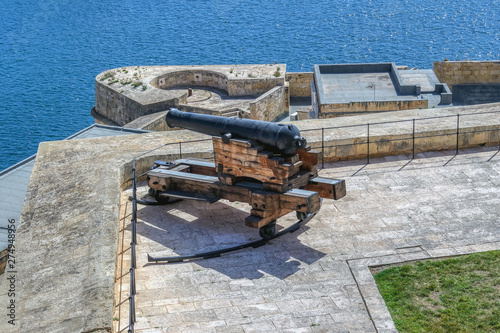 View from the gun battery in Valletta, Malta
