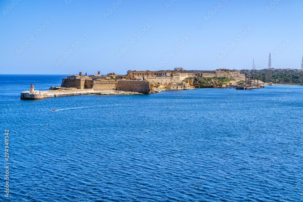 The Grand Harbour in Valletta, Malta