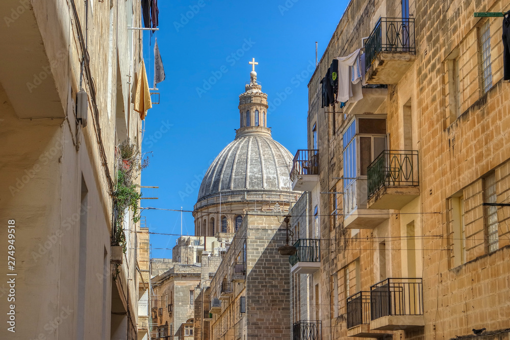 The Basilica of Our Lady of Mount Carmel in Valletta, Malta