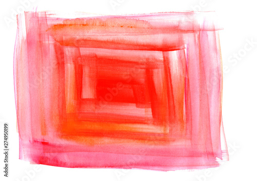 red watercolor abstract strokes on white background.A pattern of watercolor spots for design