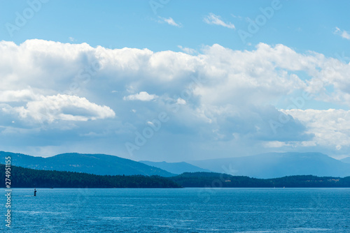 Wallpaper Mural Fantastic view over ocean and mountains in Vancouver, Canada. Torontodigital.ca