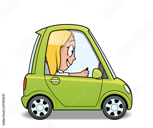 Driving a small car