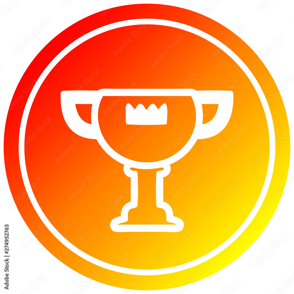 trophy award circular in hot gradient spectrum trophy award circular in hot gradient spectrum