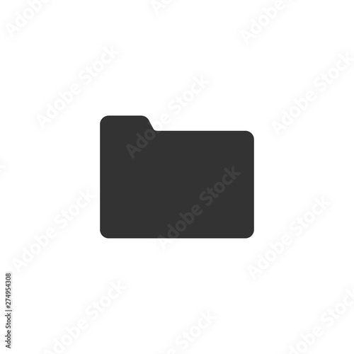 File, folder icon. Vector illustration, flat design.