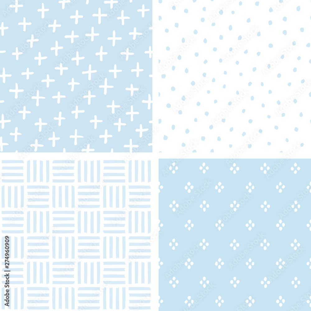 Blue Leopard Pattern Baby Seamless Fabric Design Pattern. Wrapping Paper,  Baby Shower, Baby Boy Wallpaper Vector Stock Vector - Illustration of  backdrop, infantile: 168747304