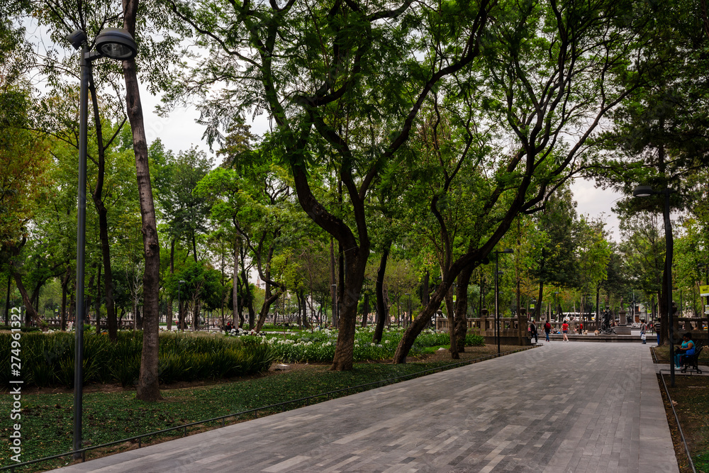 Alameda Central Park in Mexico City