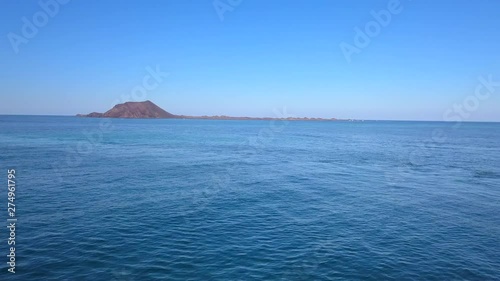 aerial view of the lobos island