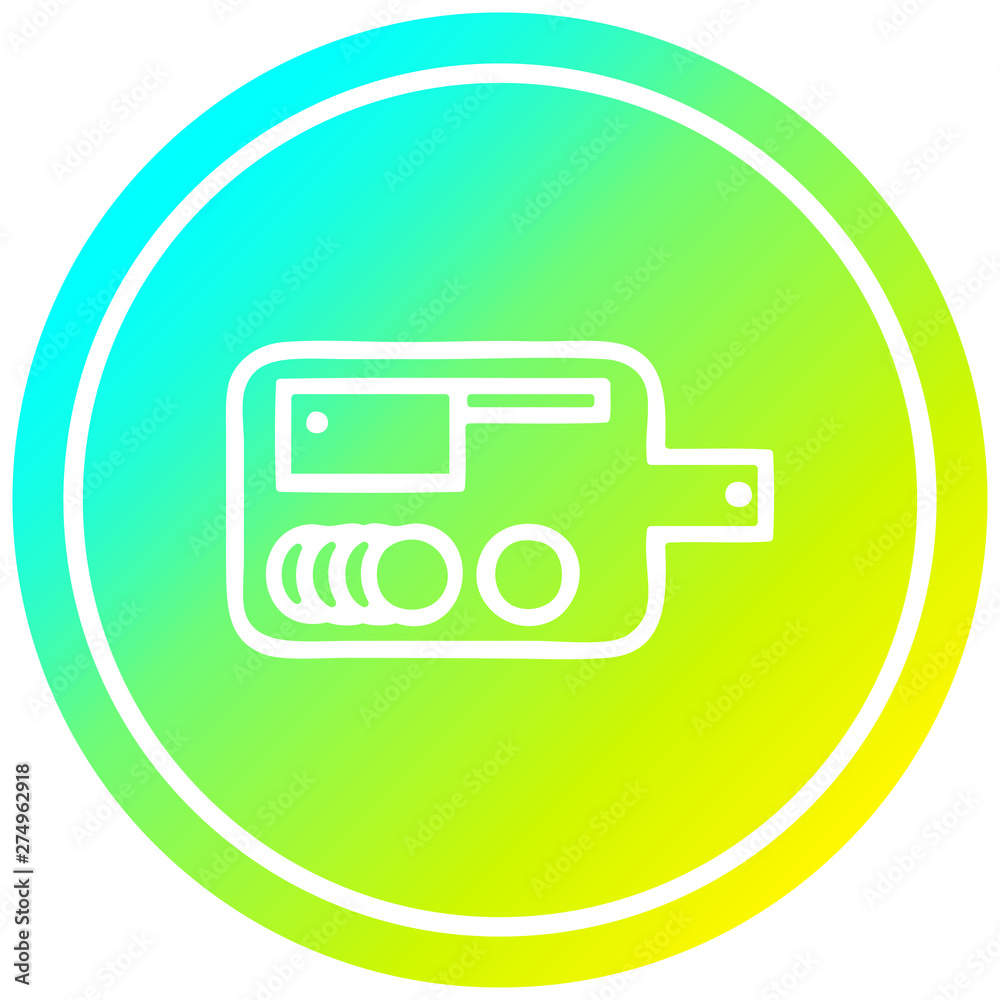 chopping board circular in cold gradient spectrum chopping board circular in cold gradient spectrum