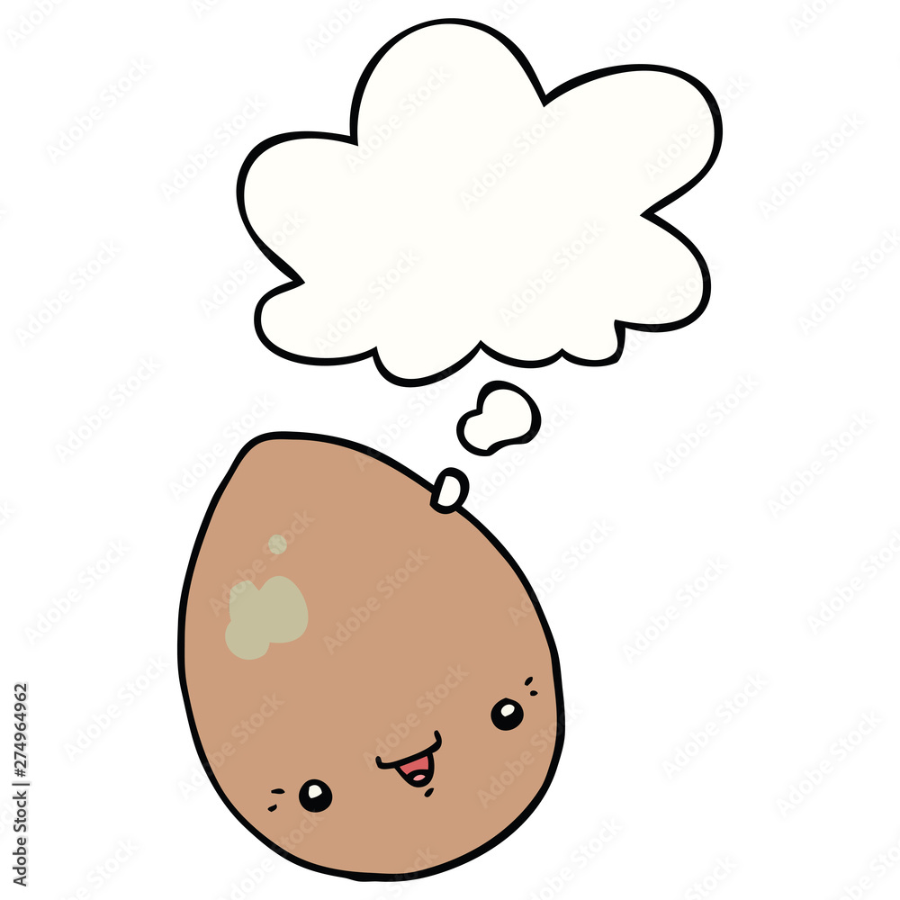 cartoon egg and thought bubble cartoon egg and thought bubble