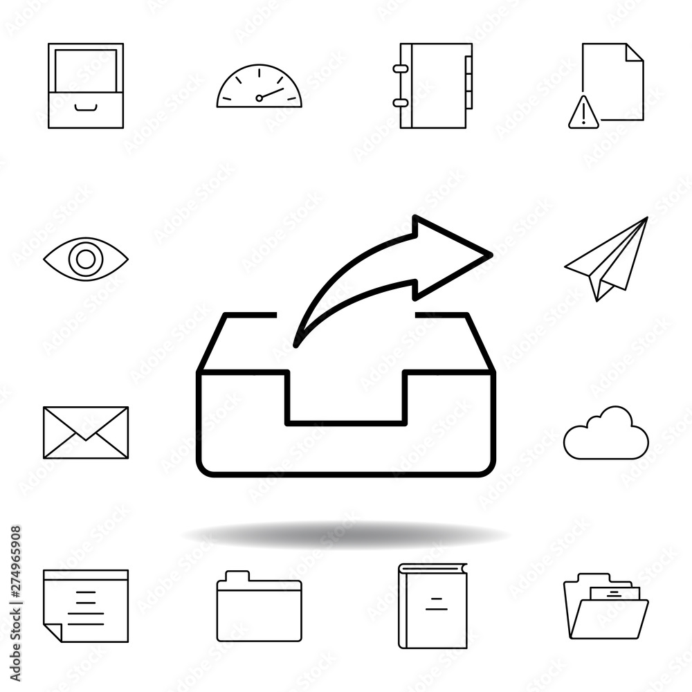 box email forward send outline icon. Detailed set of unigrid multimedia illustrations icons. Can be used for web, logo, mobile app, UI, UX box email forward send outline icon. Detailed set of unigrid multimedia illustrations icons. Can be used for web, logo, mobile app, UI, UX