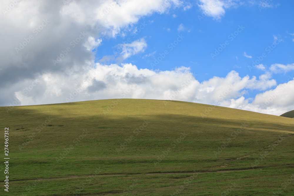 Fototapeta premium Panorama view of mountains scenes in national park Dombay